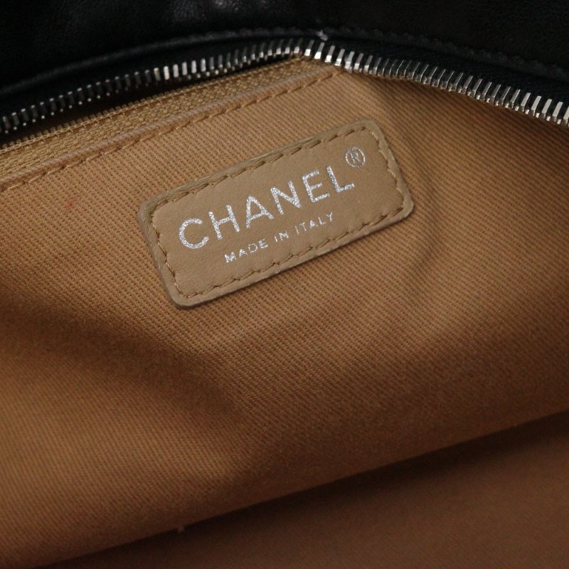 【超級帥氣🕶通勤必備】Chanel 香奈兒 黑色羊皮 菱格紋 托特包 單肩包 電腦包-13