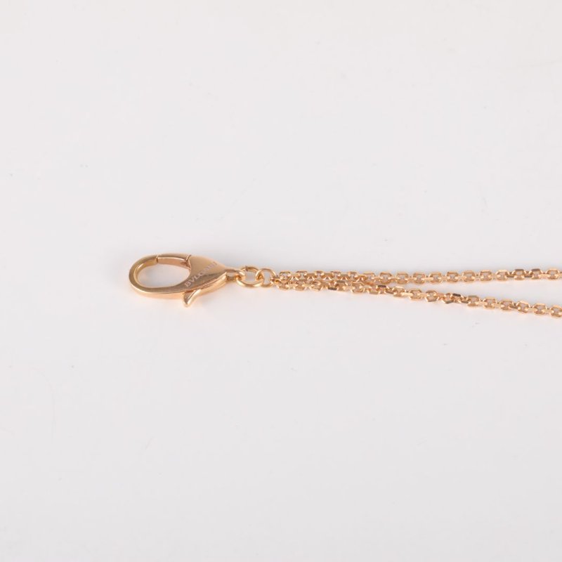 BVLGARI DIVASDREAM白母貝18K金小扇子手鏈18K玫瑰金/白貝母S-M碼玫瑰金手鍊／手環-4