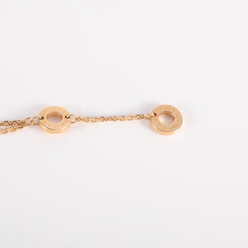 BVLGARI DIVASDREAM紅玉髓18K玫瑰金小扇子手鏈18K玫瑰金/紅玉髓S-M碼玫瑰金手鍊／手環-3