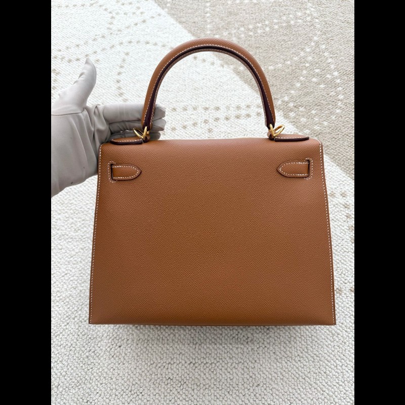 Hermes kelly 28 金棕金扣-1