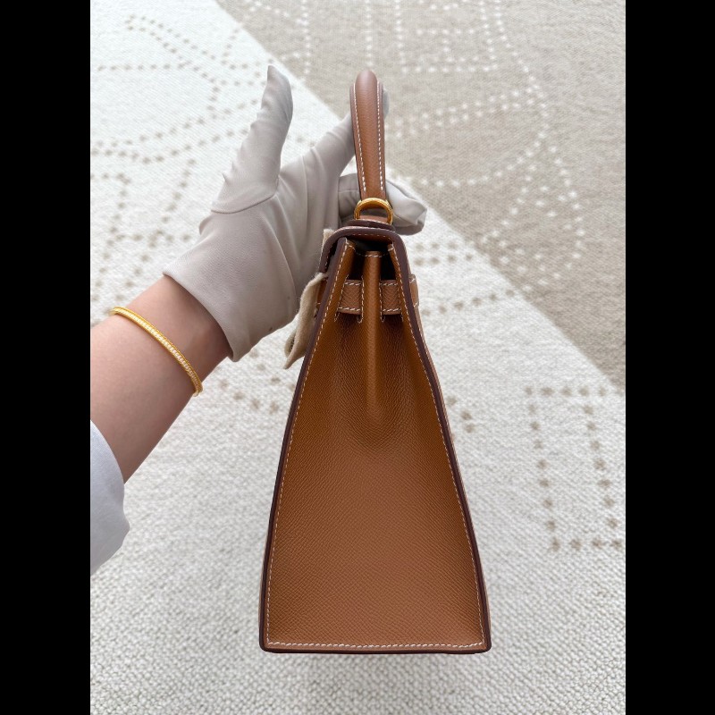 Hermes kelly 28 金棕金扣-4