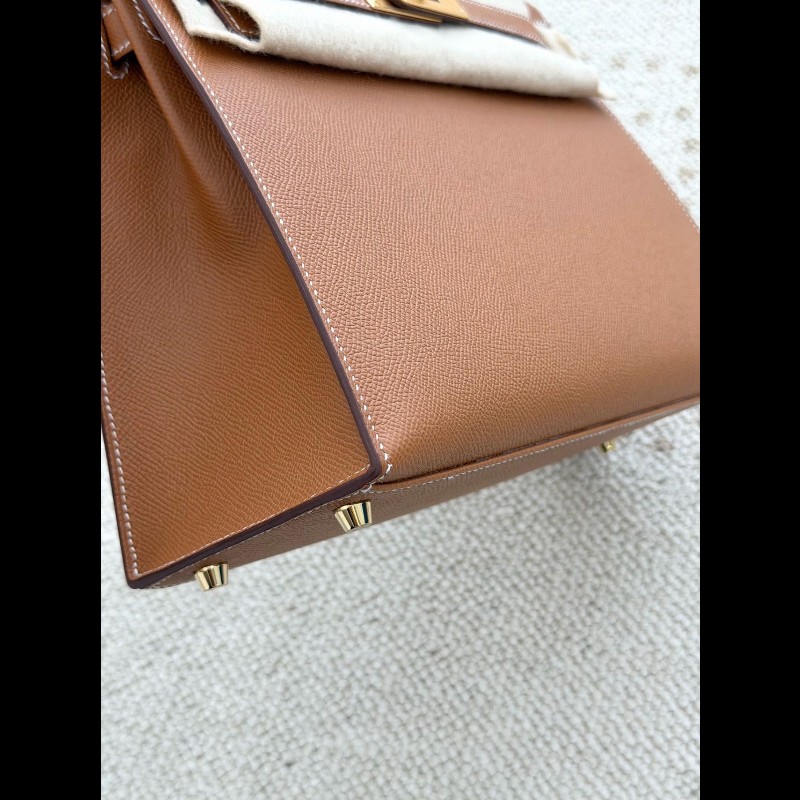 Hermes kelly 28 金棕金扣-8