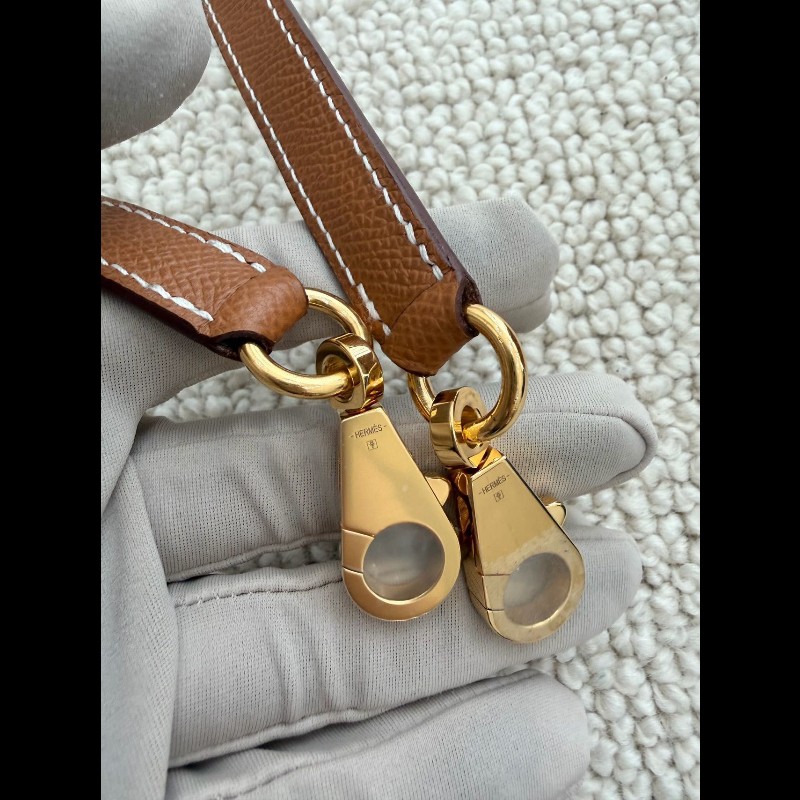 Hermes kelly 28 金棕金扣-19