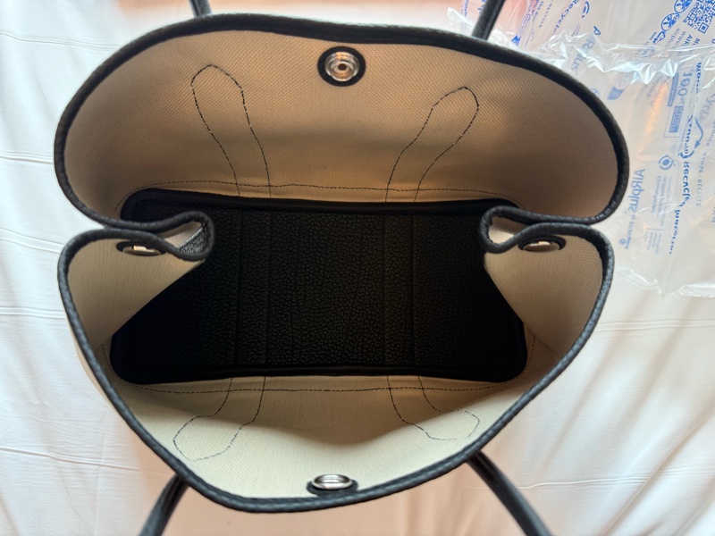 💖Hermes Garden Party 30 花園包 帆布款 熊貓💖 K刻 全新全配-6