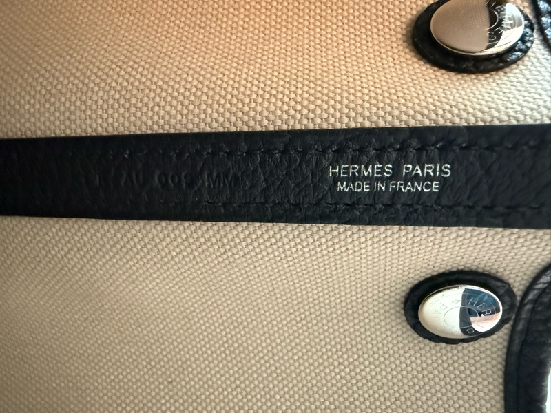 💖Hermes Garden Party 30 花園包 帆布款 熊貓💖 K刻 全新全配-7