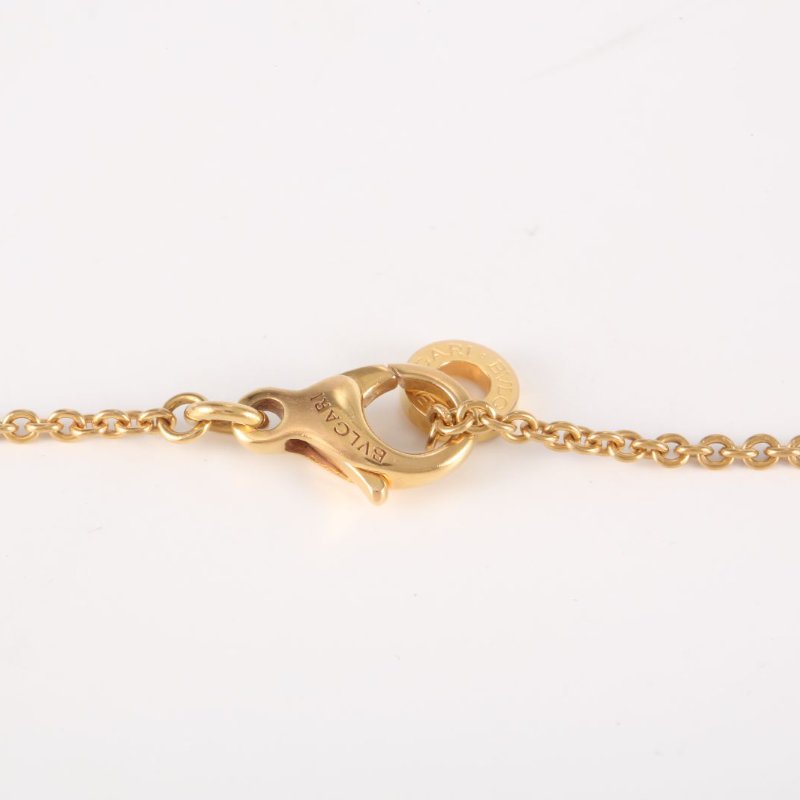 BVLGARI B.ZERO1彈簧項鏈四環扣18K玫瑰金項鏈玫瑰金項鍊-4