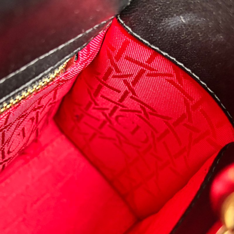 ::Christain Dior:: Lady Dior My ABCDior 小型包款 黛妃包 黑色手提包 斜背包 Cannage 籐格紋羊皮-18