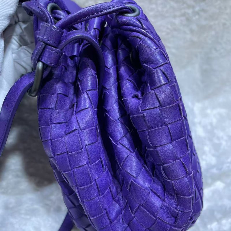 Bottega Veneta織紋皮革銀扣肩背包-2