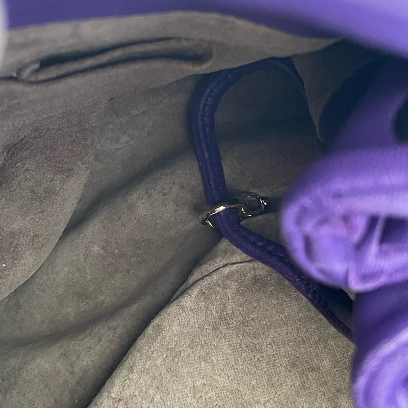 Bottega Veneta織紋皮革銀扣肩背包-6