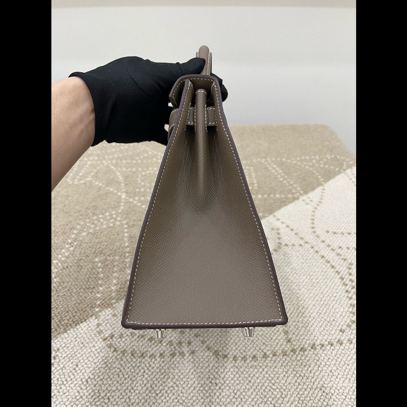 Hermes kelly 28 大象灰銀扣 Epsom皮-2