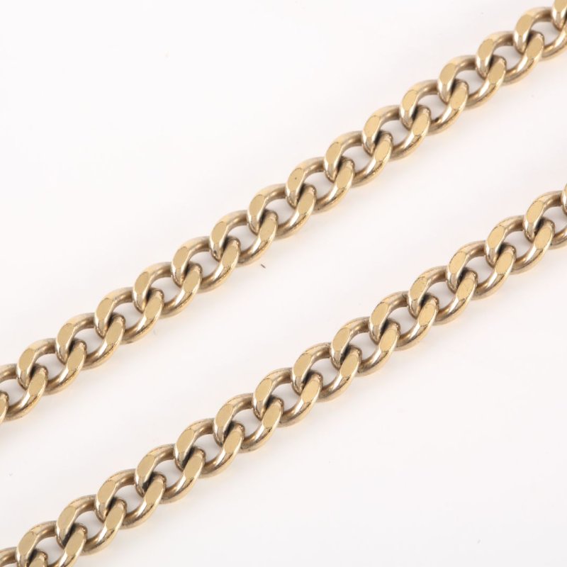 CHANEL 合金22C琺瑯紐扣水鑽項鏈項鍊-3