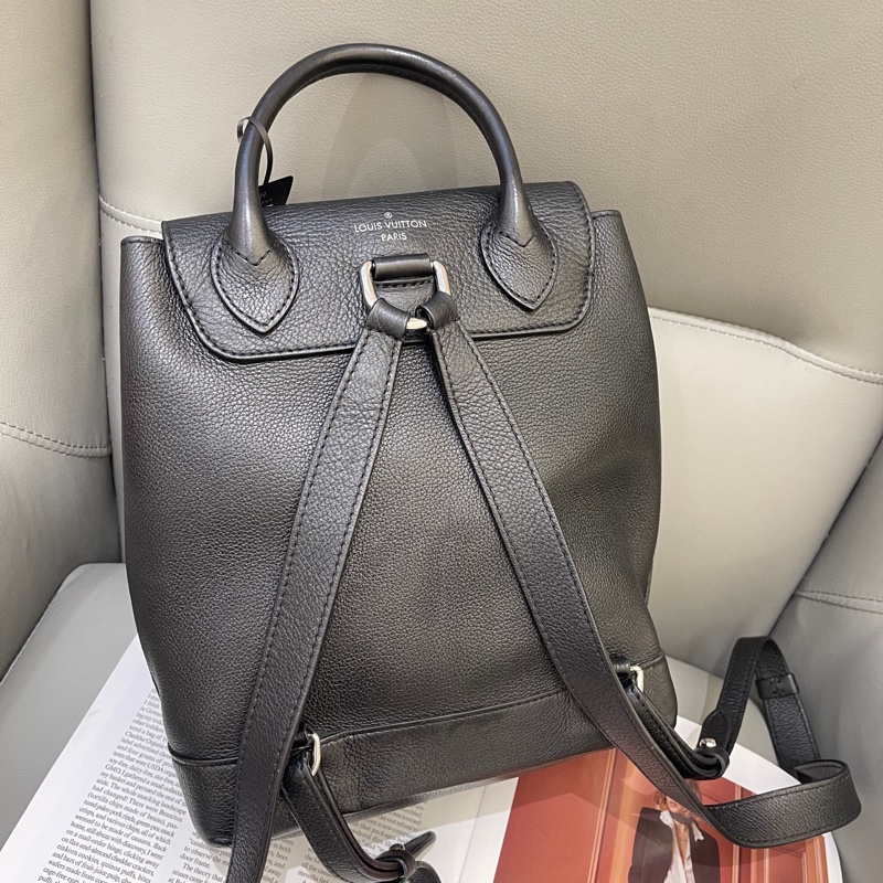 LV Lockme全皮黑銀雙肩包 編碼DU4116-1