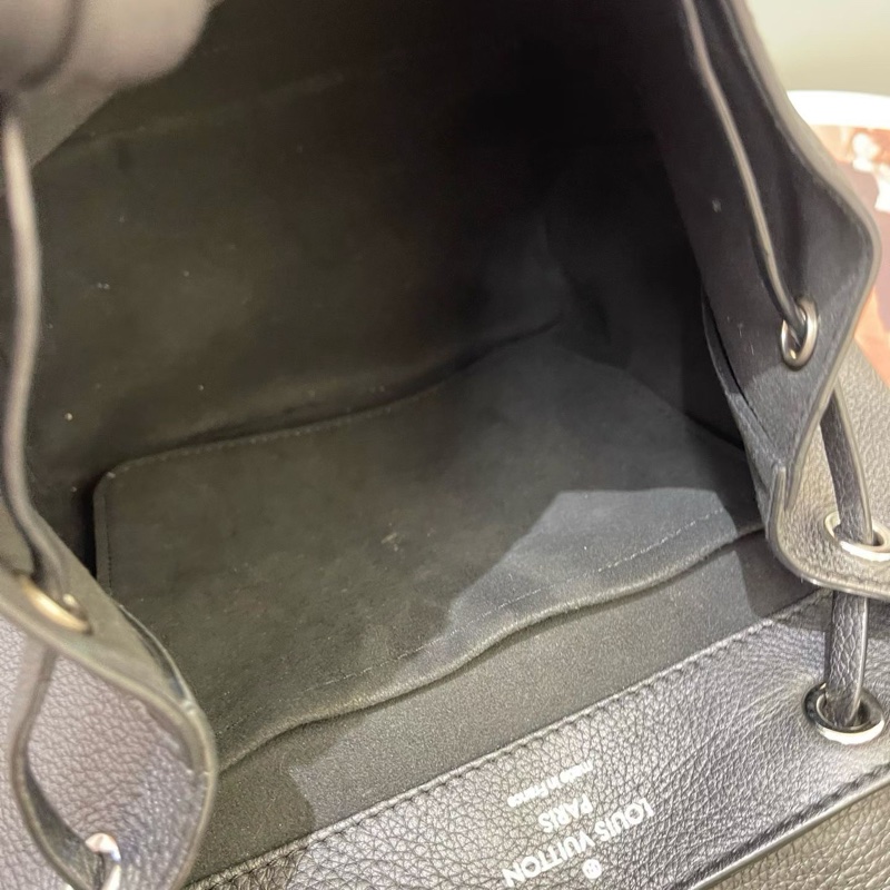 LV Lockme全皮黑銀雙肩包 編碼DU4116-7