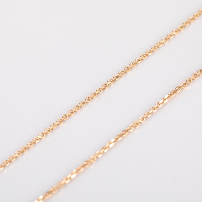 BVLGARI DIVASDREAM縞瑪瑙單鑽18K金小扇子18K黃金/鑽石/縞瑪瑙項鏈黃金項鍊-3