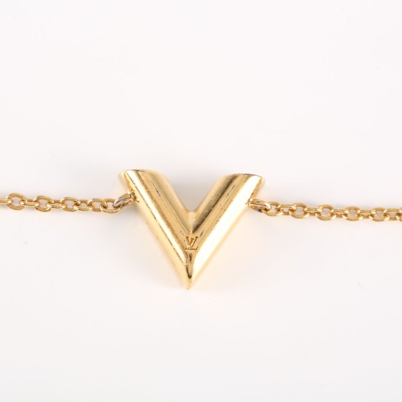 LOUIS VUITTON LV&ME字母V手鏈合金S-M碼手鍊／手環-4