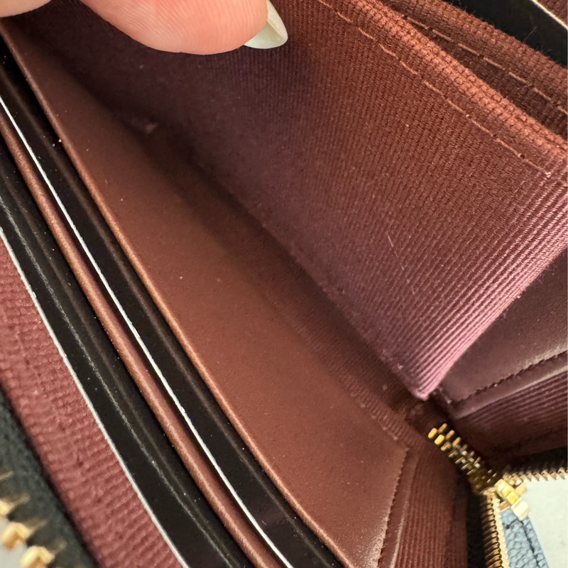 Chanel黑荔枝金雙C L型拉鏈零錢包-14