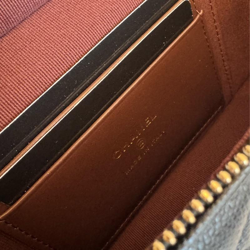 chanel黑荔枝金雙C飯盒手提兩用包-18