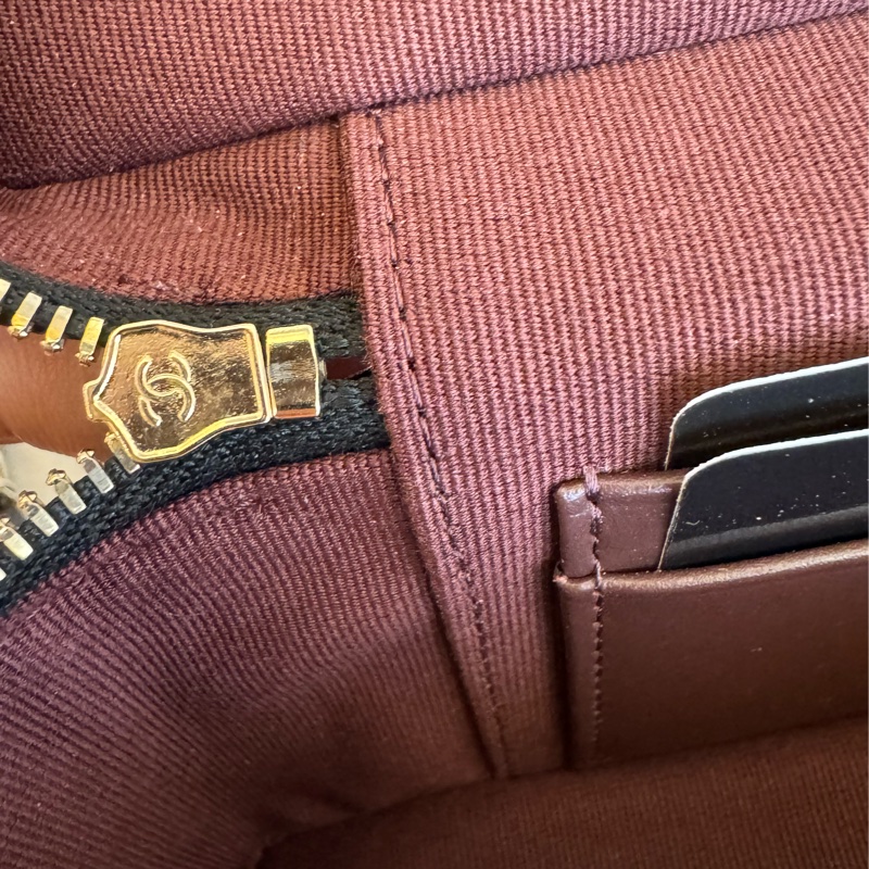 chanel黑荔枝金雙C飯盒手提兩用包-24