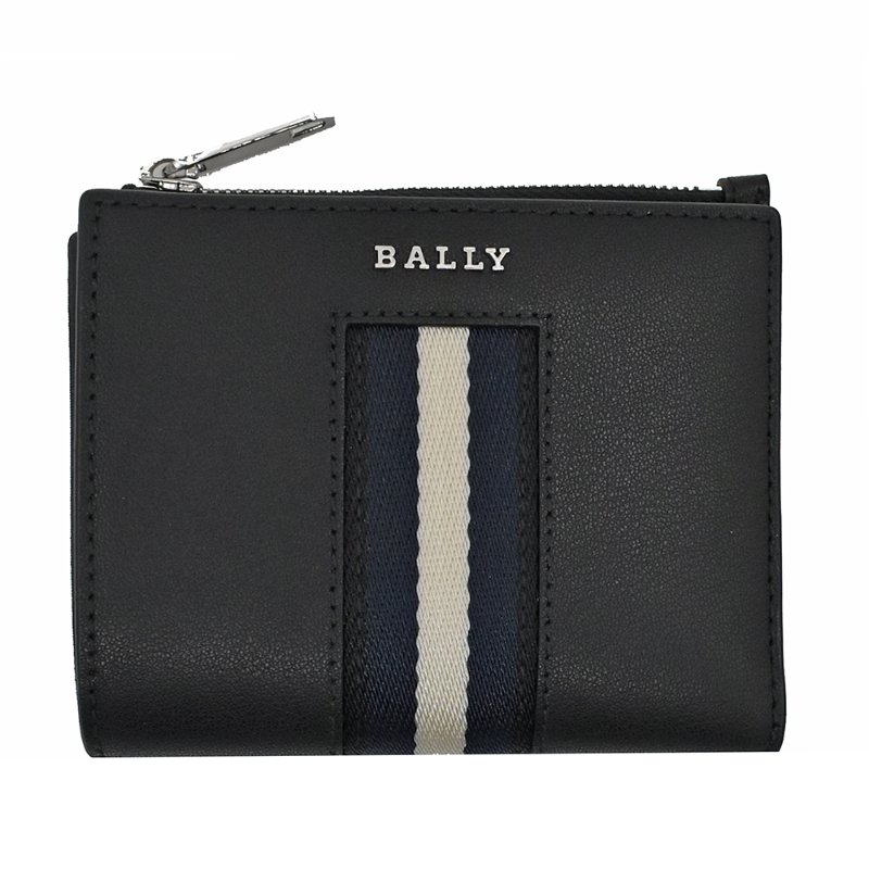 【門市全新現貨】BALLY 經典LOGO織帶零錢包短夾(附原廠紙盒)-3