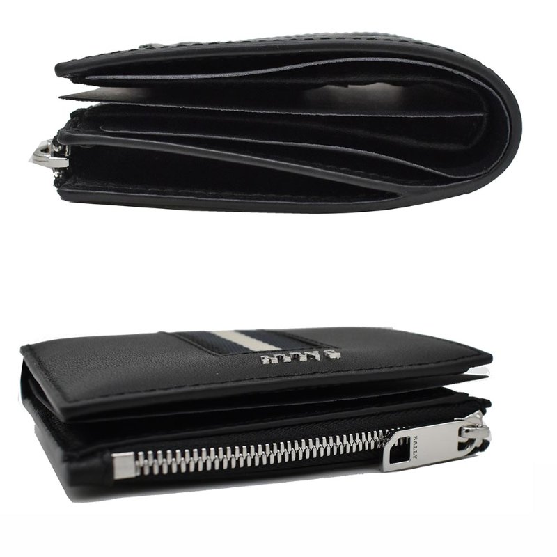 【門市全新現貨】BALLY 經典LOGO織帶零錢包短夾(附原廠紙盒)-4