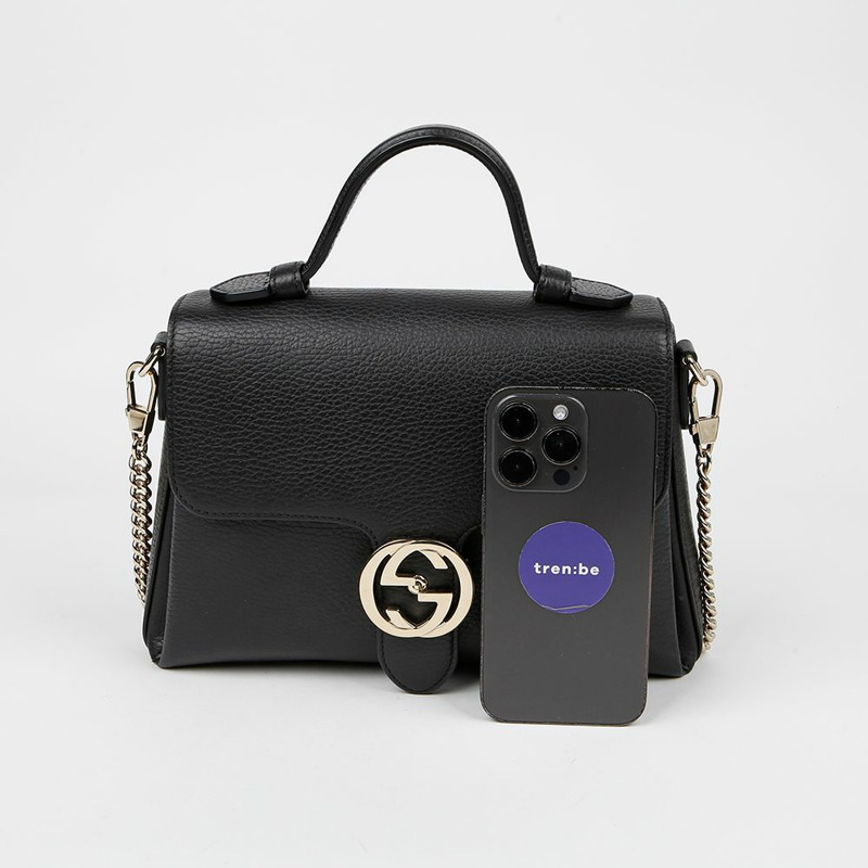 GUCCI 互扣式頂部手把手提單肩包 510302-8