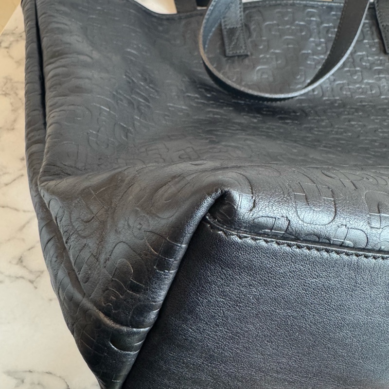 Gucci黑色壓紋托特包👜 超輕✨-5
