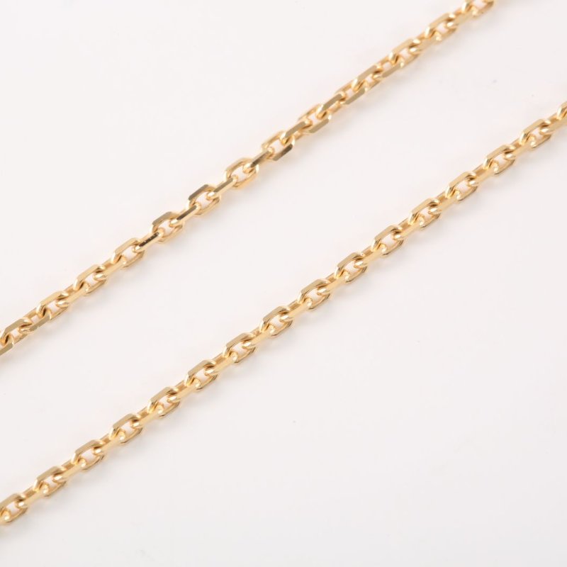 Van Cleef & Arpels VintageAlhambra中號單花項鏈新扣18K黃金/紅玉髓項鏈黃金項鍊-3