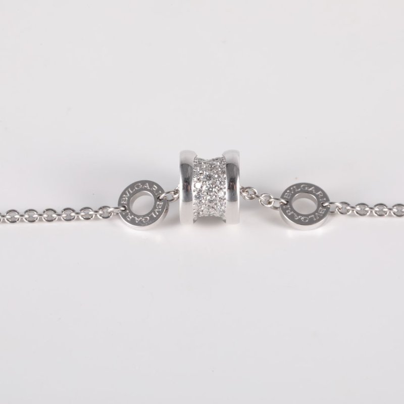 BVLGARI B.ZERO1小蠻腰手鏈滿鑽18K白金/鑽石S-M碼白金鑽石/18K手鍊／手環-2