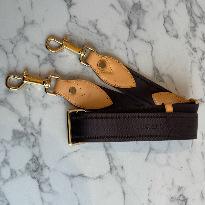 LV咖色金釦背帶  可調長度✨-0