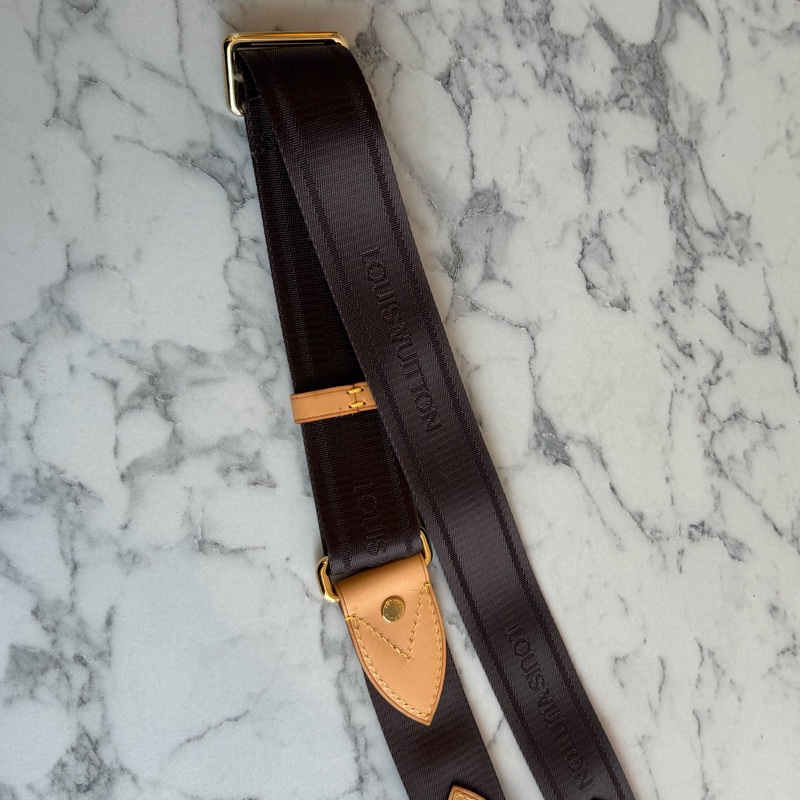 LV咖色金釦背帶  可調長度✨-2