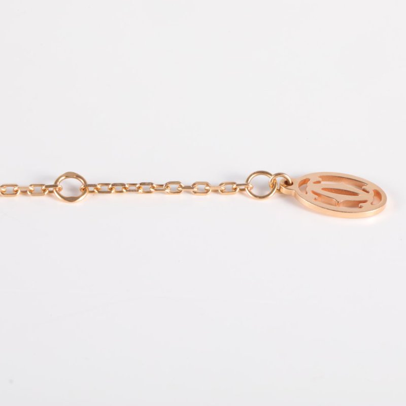 Cartier CARTIERD&#039;AMOUR單鑽手鏈小號18K玫瑰金/鑽石S-M碼玫瑰金18K手鍊／手環-3