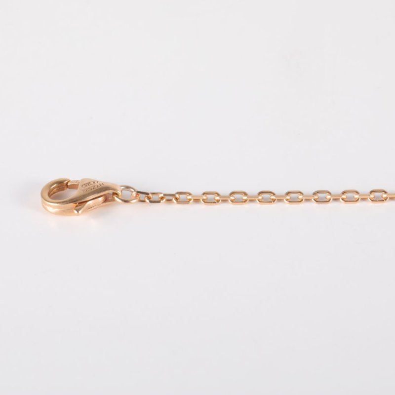 Cartier CARTIERD&#039;AMOUR單鑽手鏈小號18K玫瑰金/鑽石S-M碼玫瑰金18K手鍊／手環-4