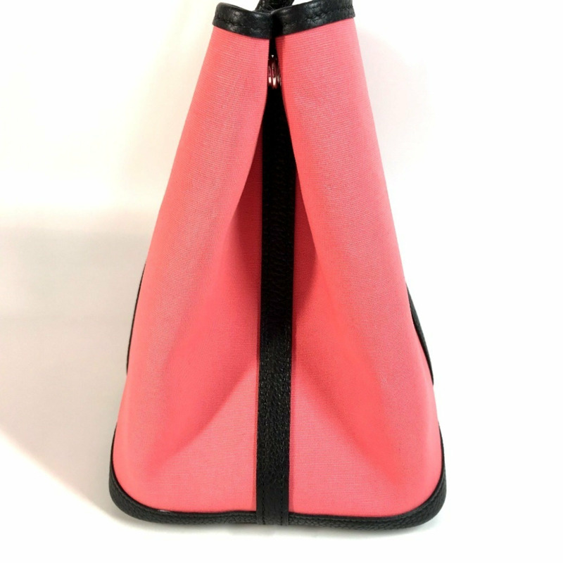 愛馬仕 Garden Party PM Toile Officier 雙色手提包、單肩包、托特包，皮革材質，女士，粉紅色-2