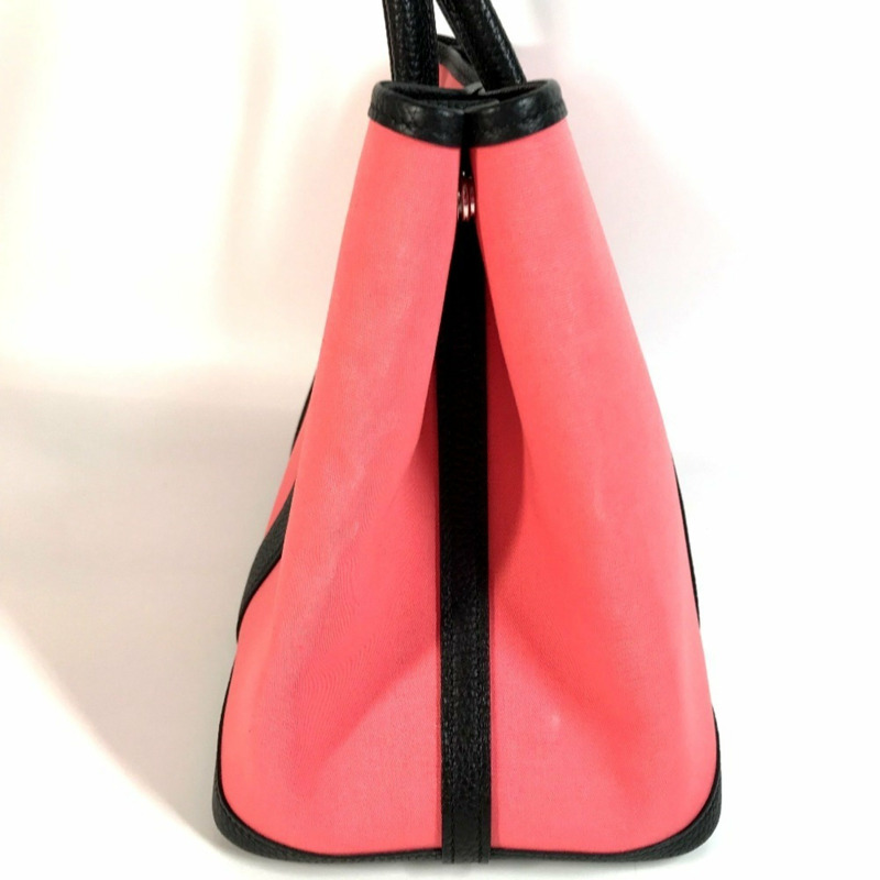 愛馬仕 Garden Party PM Toile Officier 雙色手提包、單肩包、托特包，皮革材質，女士，粉紅色-3