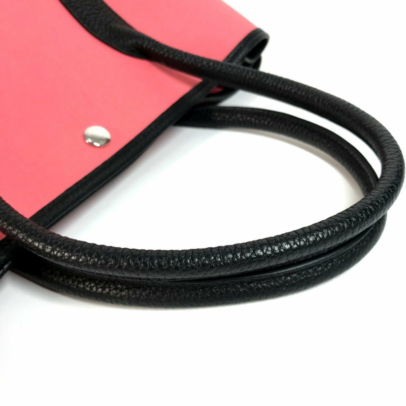 愛馬仕 Garden Party PM Toile Officier 雙色手提包、單肩包、托特包，皮革材質，女士，粉紅色-5