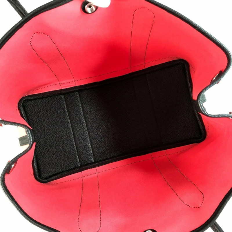 愛馬仕 Garden Party PM Toile Officier 雙色手提包、單肩包、托特包，皮革材質，女士，粉紅色-12