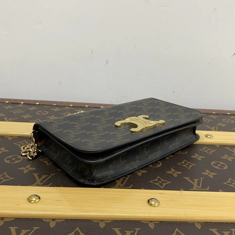 CELINE Multipochette老花凱旋門肩背斜背包 20.5*11*4 98新配件塵袋-2