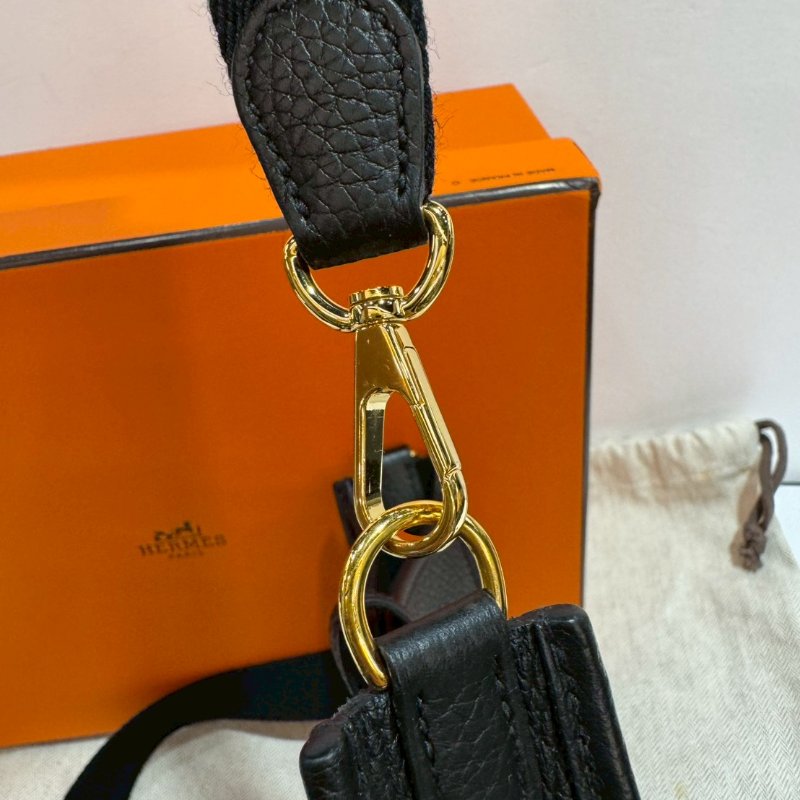 Hermès  Evelyne 16 斜背包/側背包 黑 9成新-7