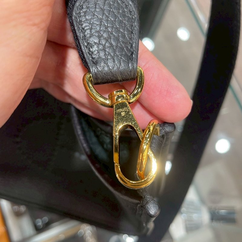 Hermès  Evelyne 16 斜背包/側背包 黑 9成新-13