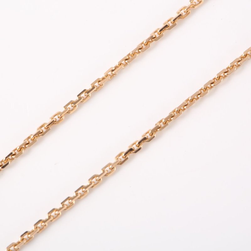 BVLGARI 18K玫瑰金鑽石玫瑰金Fiorever詠綻系列花朵滿鑽項鏈大號18K/18K/項鍊-3