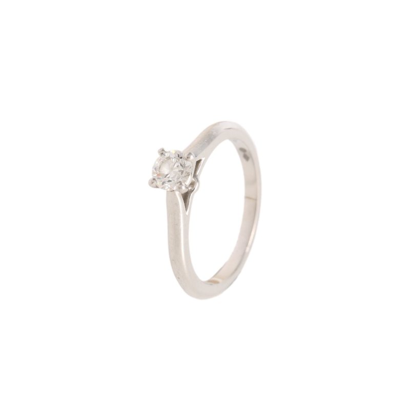 Cartier 鑽石pt9500.36ct鑽戒51/戒指-0