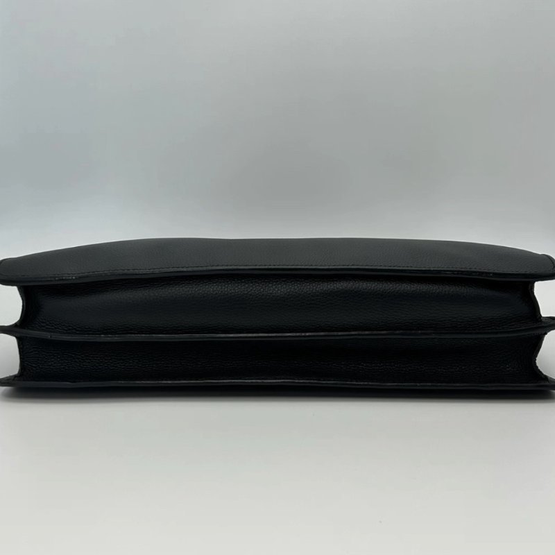 DIOR 黑銀ELITE牛皮手提公事包 38*28*10 98新配件塵袋-3