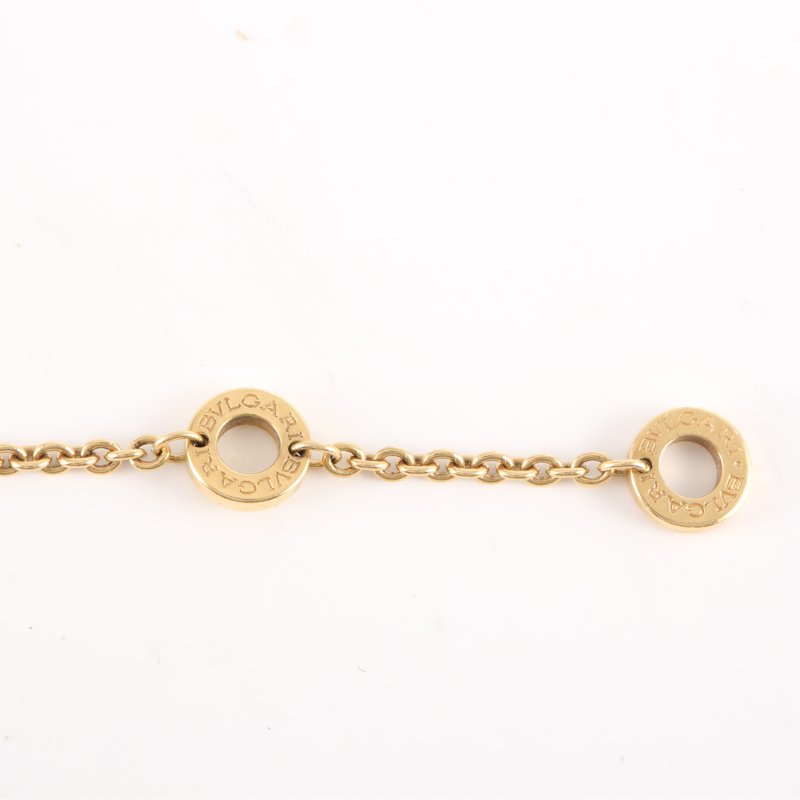 BVLGARI B.ZERO1小彈簧手鏈18K黃金S-M碼黃金手鍊／手環-3