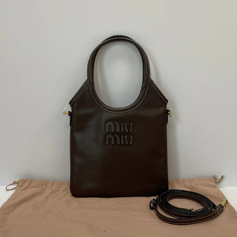 MIUMIU ivy石楠木色mini hobo手提肩背包 20*24 99新配件塵袋-0