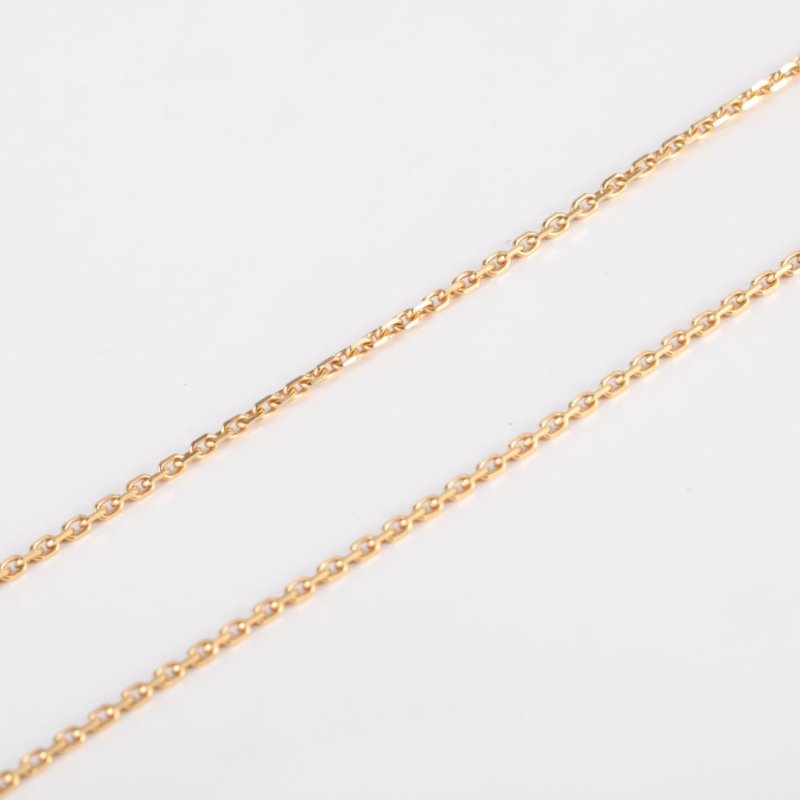 Van Cleef & Arpels VintageAlhambra中號單花項鏈新扣18K黃金/白貝母項鏈黃金項鍊-3