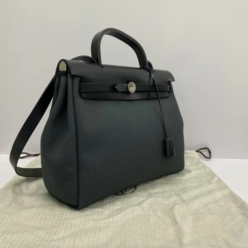 HERMES herbag31銀扣子母手提斜背包 31*25*11 98新配件塵袋-1
