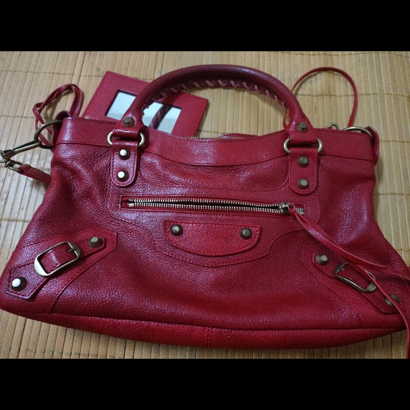 Balenciaga 巴黎世家機車包 103208 有使用痕跡 一點點掉漆 不影響外觀-7