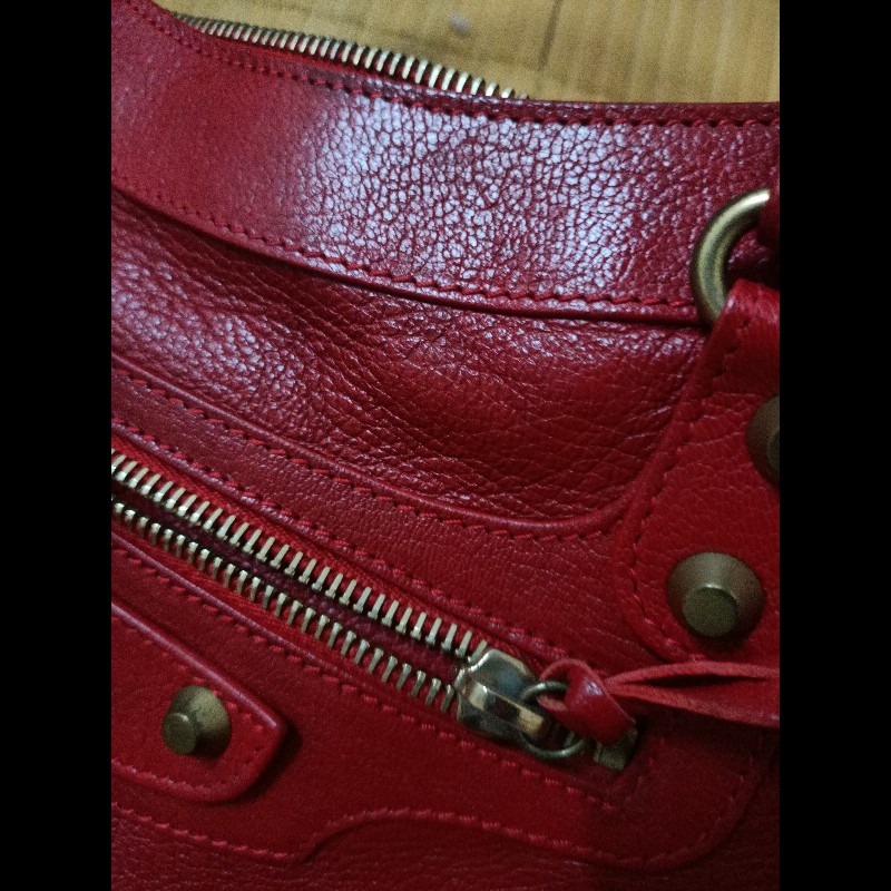 Balenciaga 巴黎世家機車包 103208 有使用痕跡 一點點掉漆 不影響外觀-17