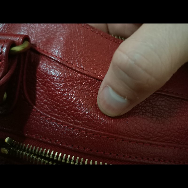 Balenciaga 巴黎世家機車包 103208 有使用痕跡 一點點掉漆 不影響外觀-19