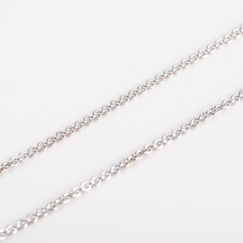 BVLGARI 18K白金鑽石白金滿鑽大蠻腰項鏈18K/項鍊-3